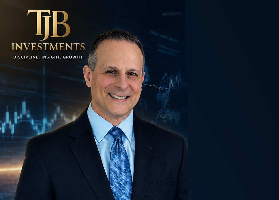 James Baldassare, Founder and CEO, with TJB Investments branding